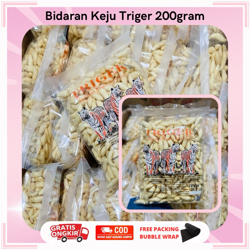 

BIDARAN KEJU TRIGER 200GRAM | TELUR GABUS KEJU MINI