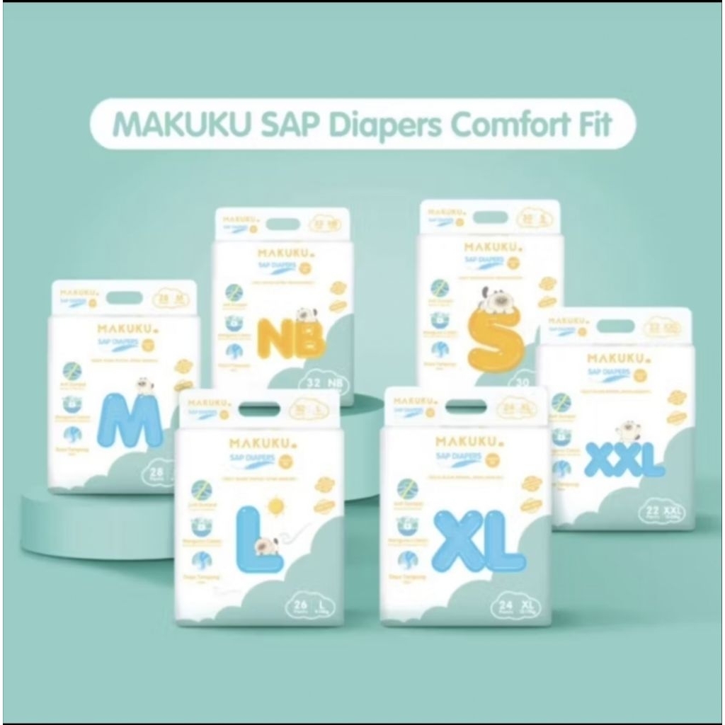 MAKUKU Sap Diapers M/L