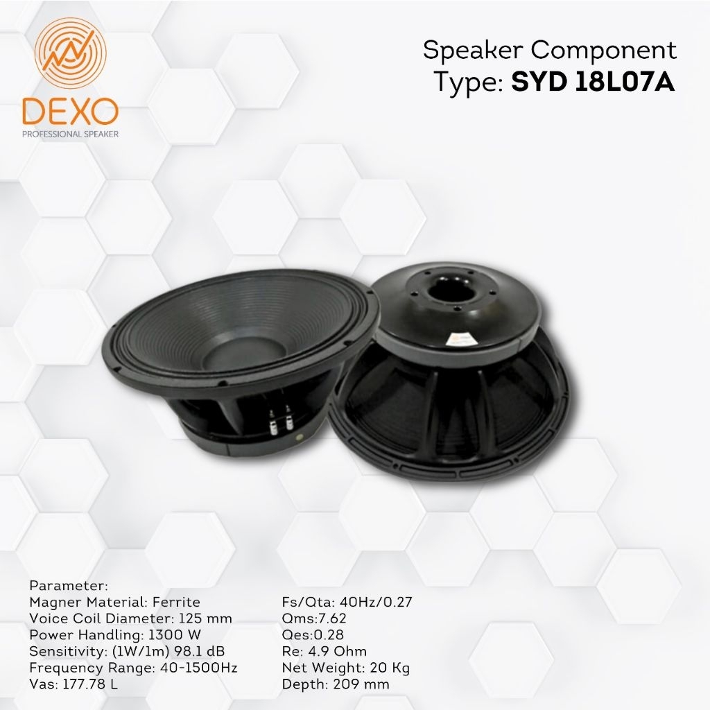 Speaker Dexo 18L07A / Speaker 18in / Speaker Dexo original