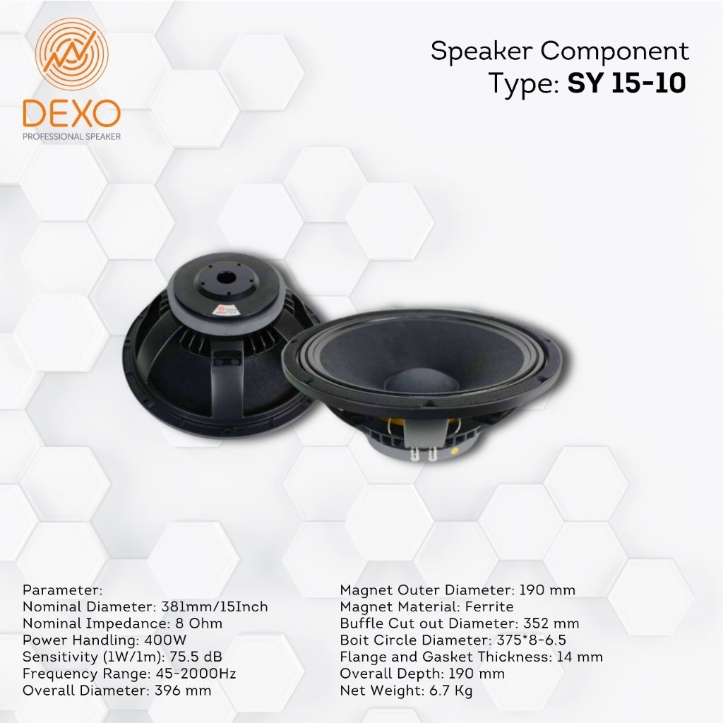 Speaker SY 15 10 / Speaker 15in / Speaker Dexo original