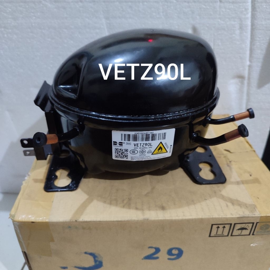 Kompresor Kulkas Aqua 2 pintu Inverter VETZ90L 1/4pk Original