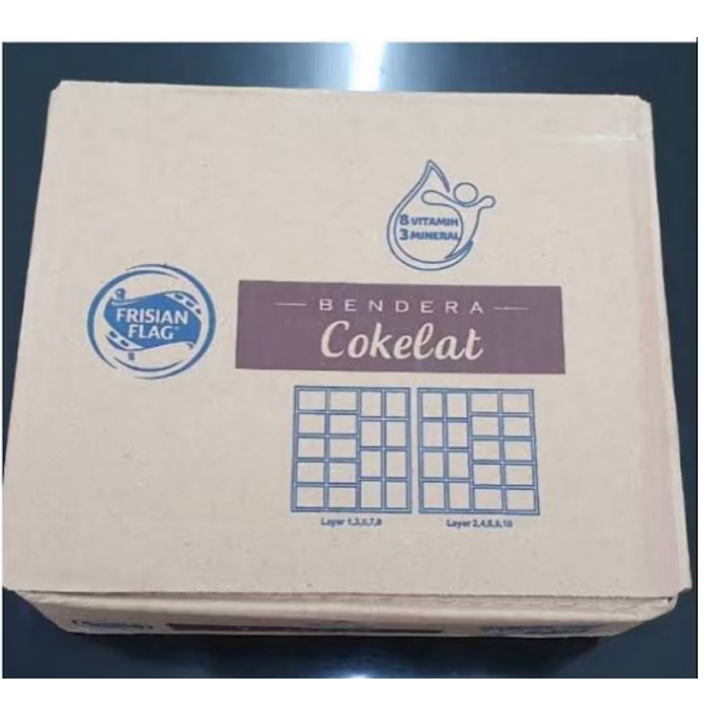 

susu frisian flag coklat