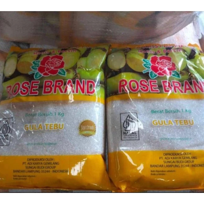 

Rose Brand Gula Pasir 1 kg paket Hemat Dapat 7,8,10 & 12Pcs Jatim