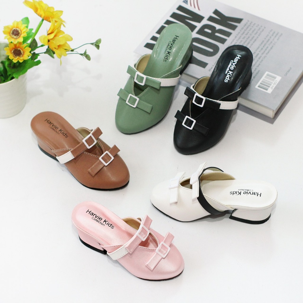 Princessshoes - Sepatu Sandal Anak Perempuan Bapau Hak 3cm | Heels Anak Cewek  Sendal Jinjit Anak Ko