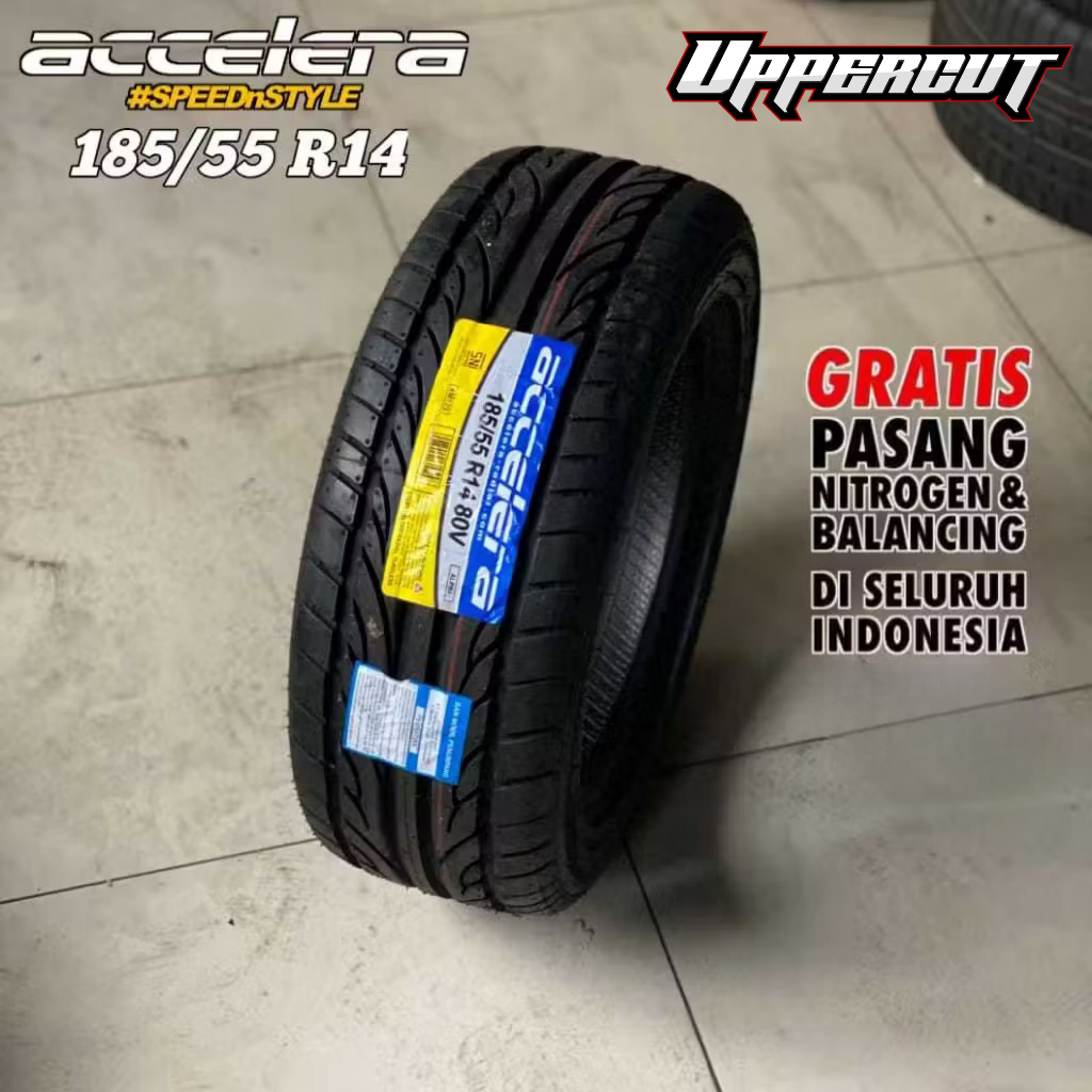 BAN MOBIL STANDAR HARIAN 185 55 R14 ACCELERA ALPHA RING 14