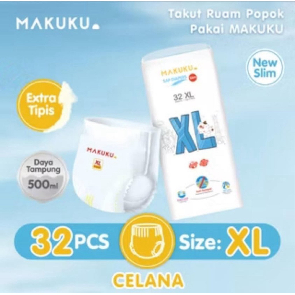 Makuku SAP Diapers Slim XL32