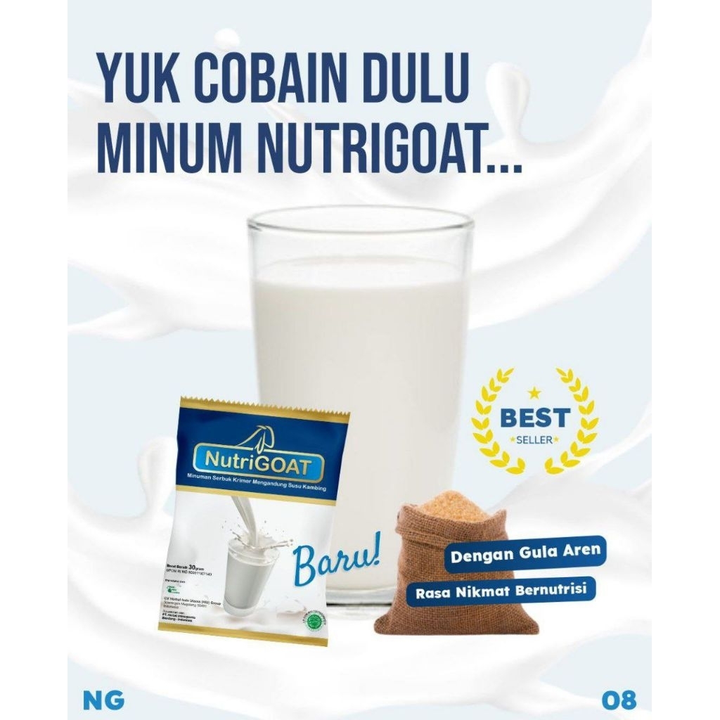 

Susu Kambing Ettawa tidak bau amis halal bpom Nutrigoat