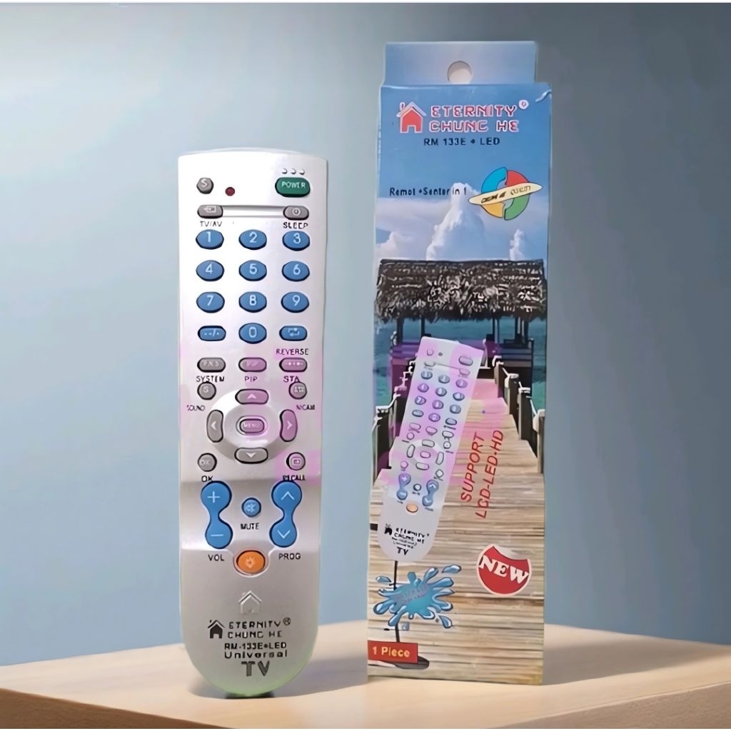 Remote TV Universal Tipe HJ-233 (untuk TV Tabung, LED, LCD, Plasma)