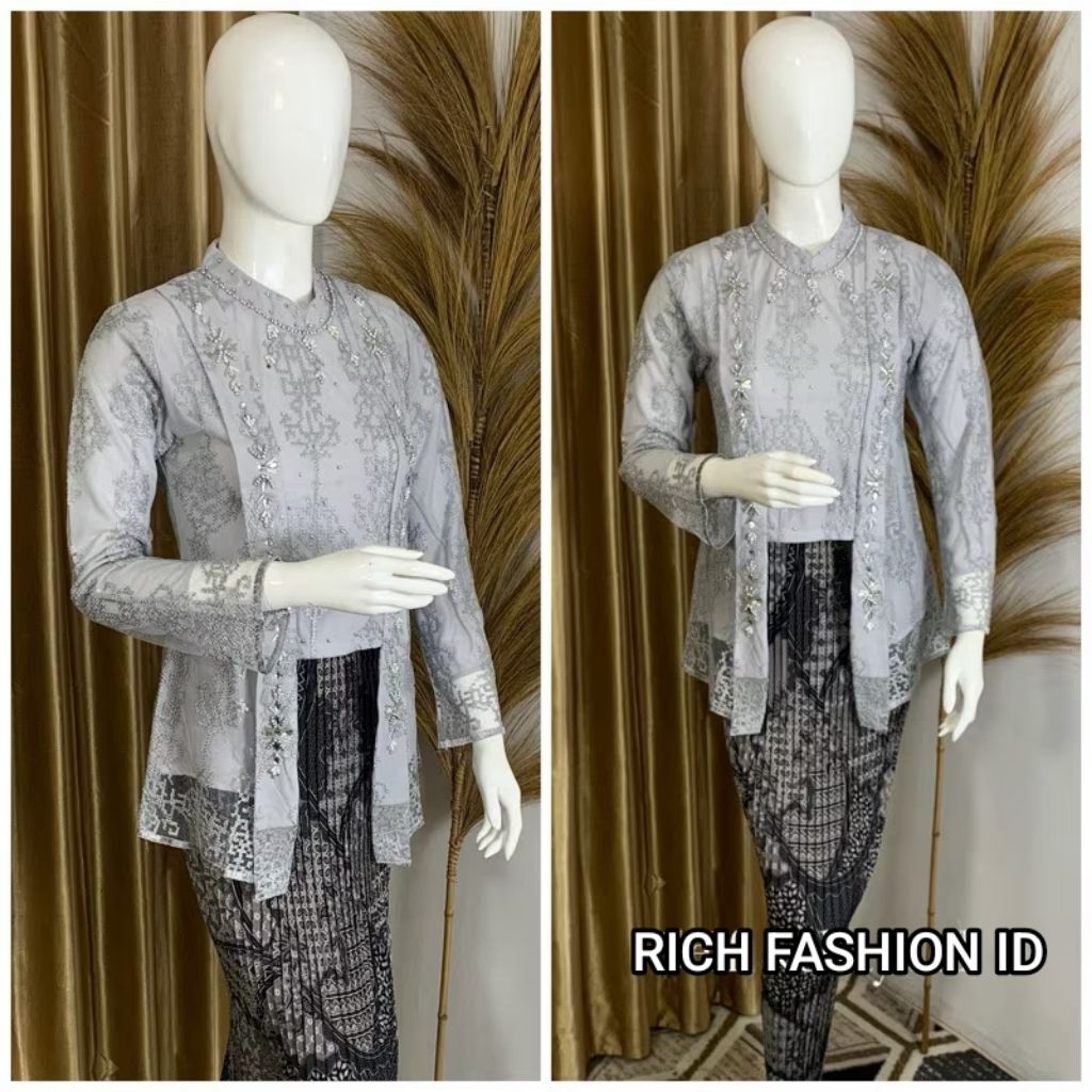 kebaya atasan kutu baru rich/kabaya remaja kebaya wisuda /kebaya pengantin modern