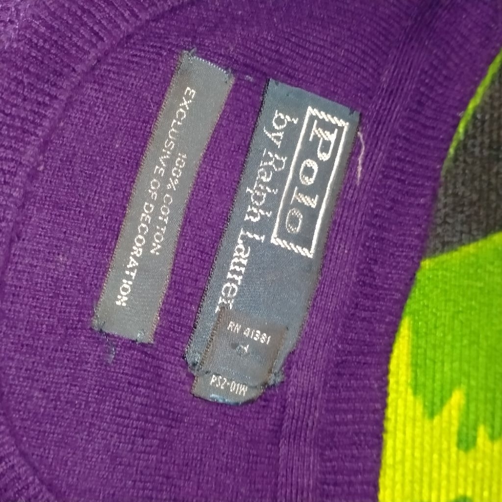 polo Ralph Lauren knitwear purple kerennn