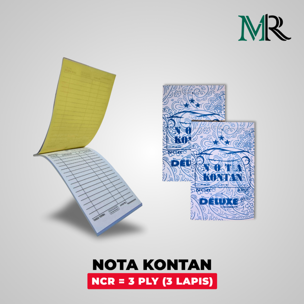 

Nota Kontan/Bon Rangkap 3 - Kertas NCU 3 Ply