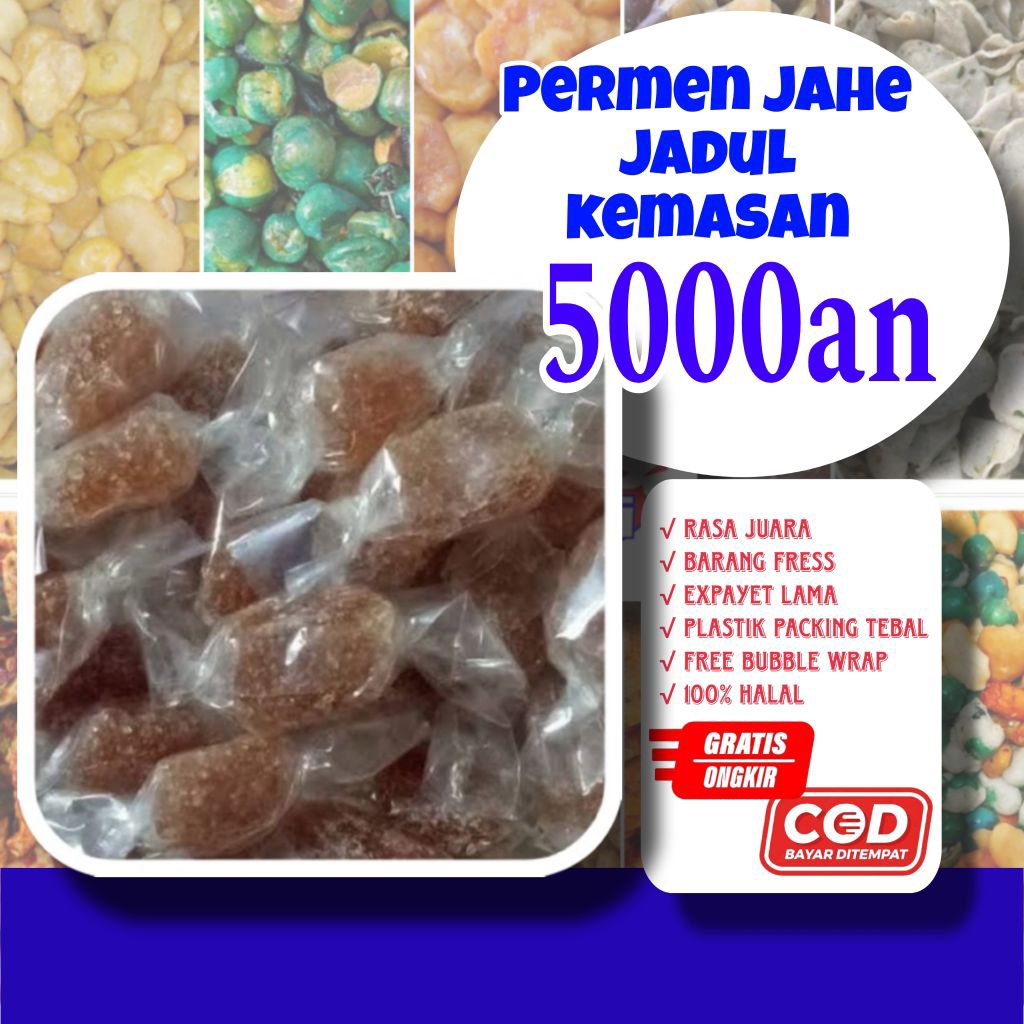 

Permen jahe original / permen jahe jadul kemasan 5ribu original / permen jahe alami