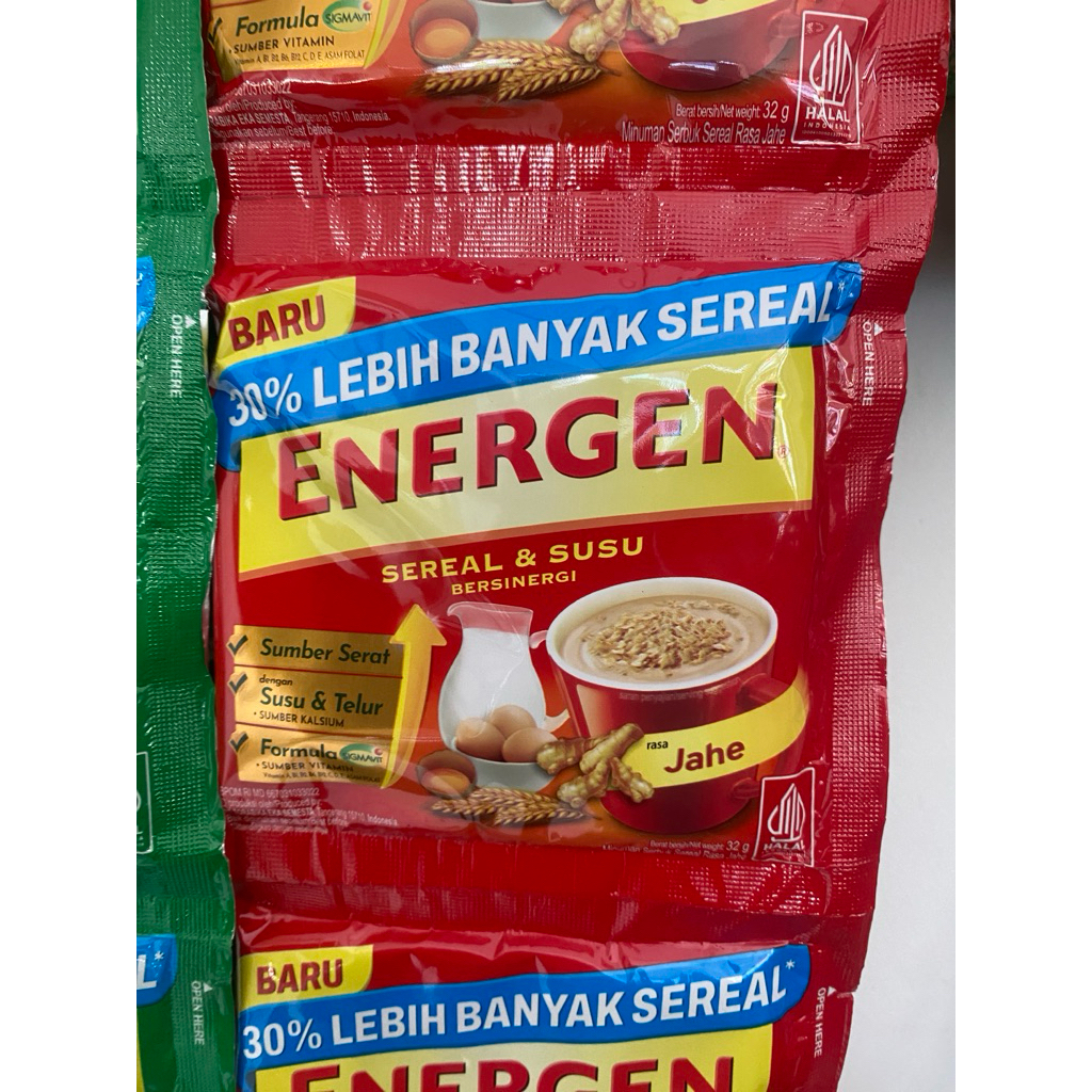 

energen sereal jahe 1 renceng isi 10 /sahset