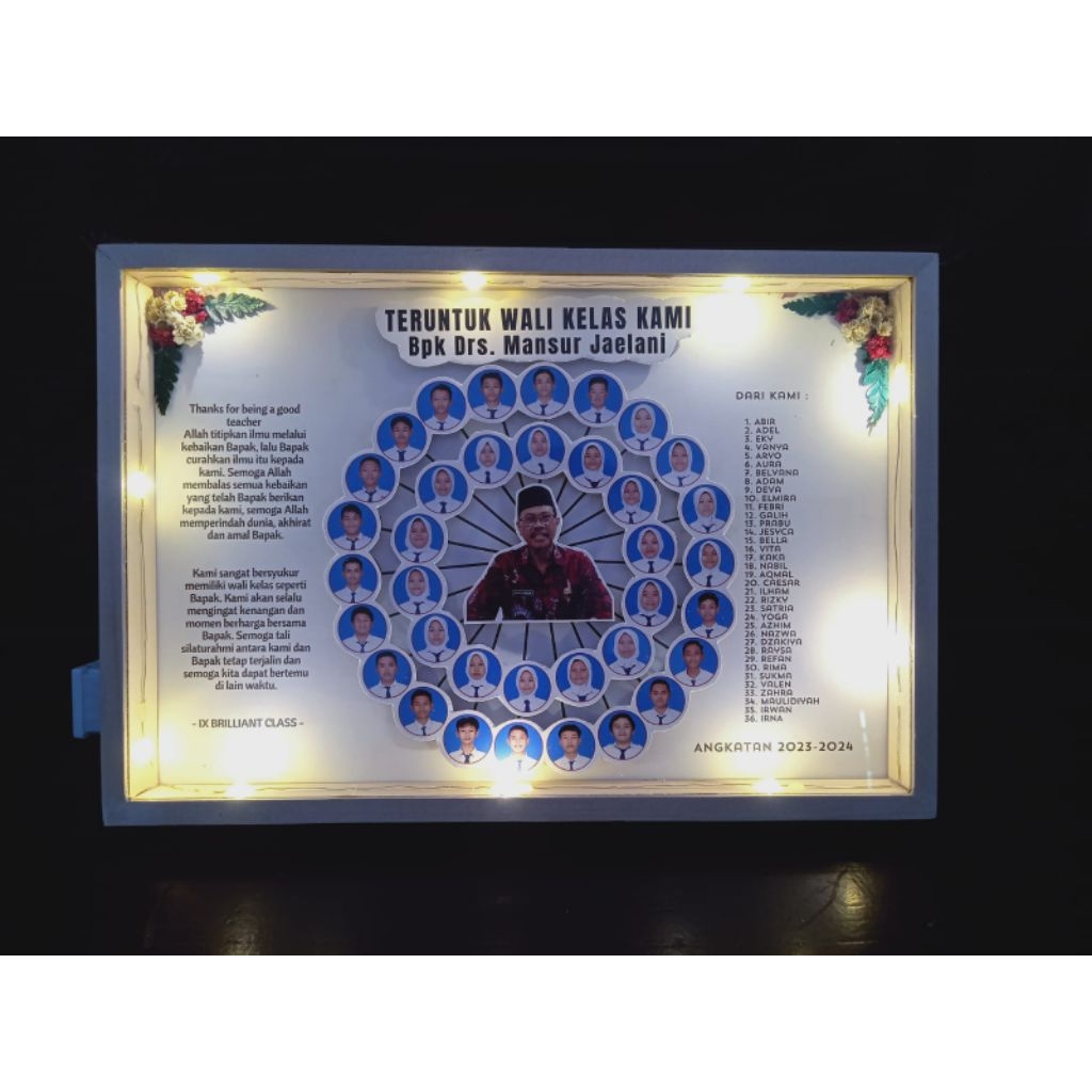 FRAME KELAS, FRAME PERPISAHAN, FRAME KENANG KENANGAN, FRAME ULTAH, HAMPERS FRAME WISUDA ,KADO BESTIE