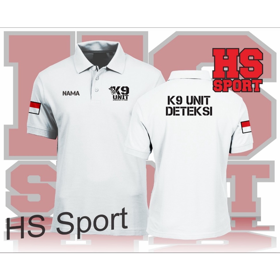 KODE S68I Baju K9 Unit Deteksi  Baju Kerah K9 Unit Deteksi  Polo K9 Unit Deteksi