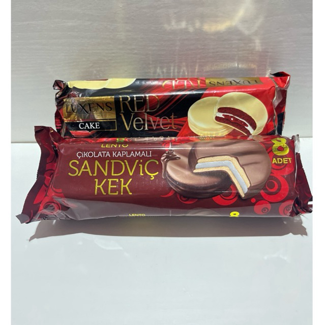 

Luxens Cake & Lento Sandvic kek isi 8 asli turki