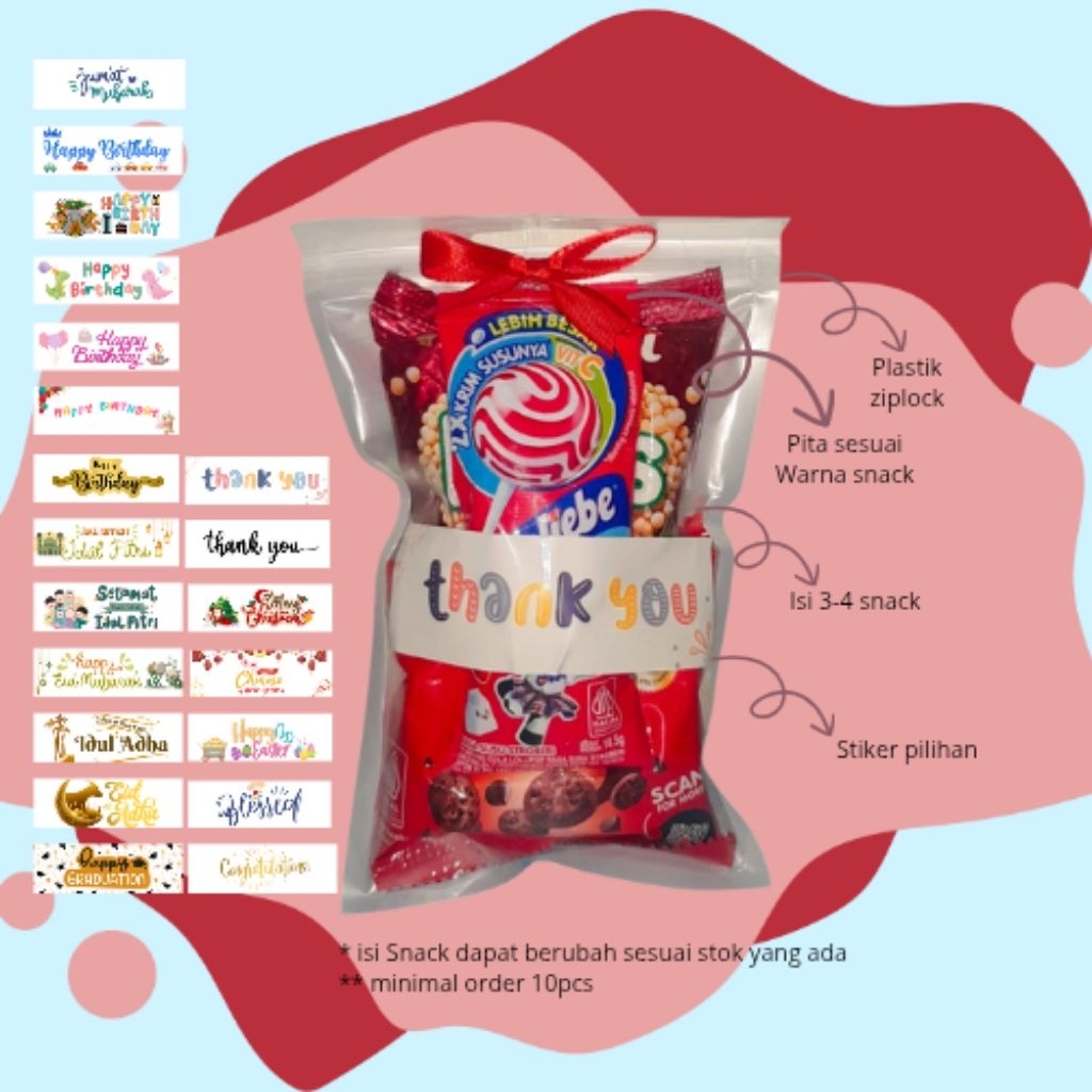 

MINI GIFT SNACK ULTAH SNACK GIFT HAMPERS SNACK GIFT THANKYOU ULANG TAHUN MINI GIFT SNACK MERAH