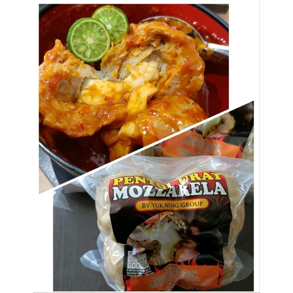 

pentol urat mozzarella by yuk ning grub,fresh produksi,frozen,aslie wendulita