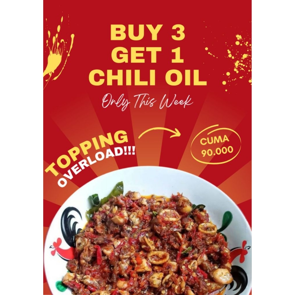 

PROMO BUY 3 GET 1 CHILI OIL - DAPUR TEH MONIK