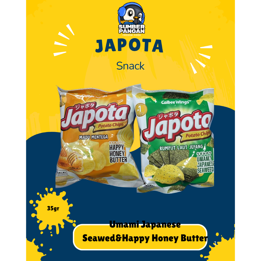 

Japota Snack Umami Japanese Seaweed & Happy Honey Butter 35gr