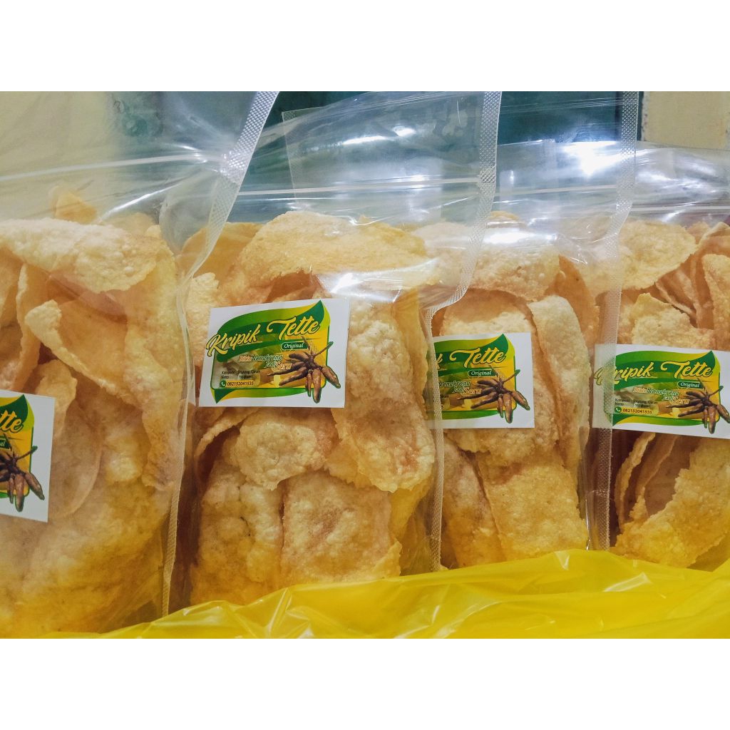 

Kripik tette ( singkong)