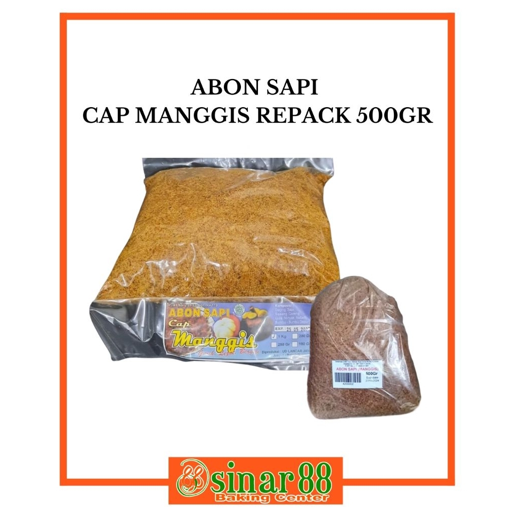 

Abon Sapi Cap Manggis 500gr