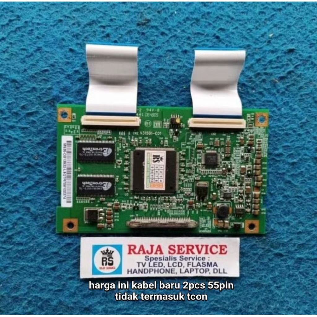kabel tv samsung LA32S81B lvds flaxible dari tcon ke panel lcd 55pin