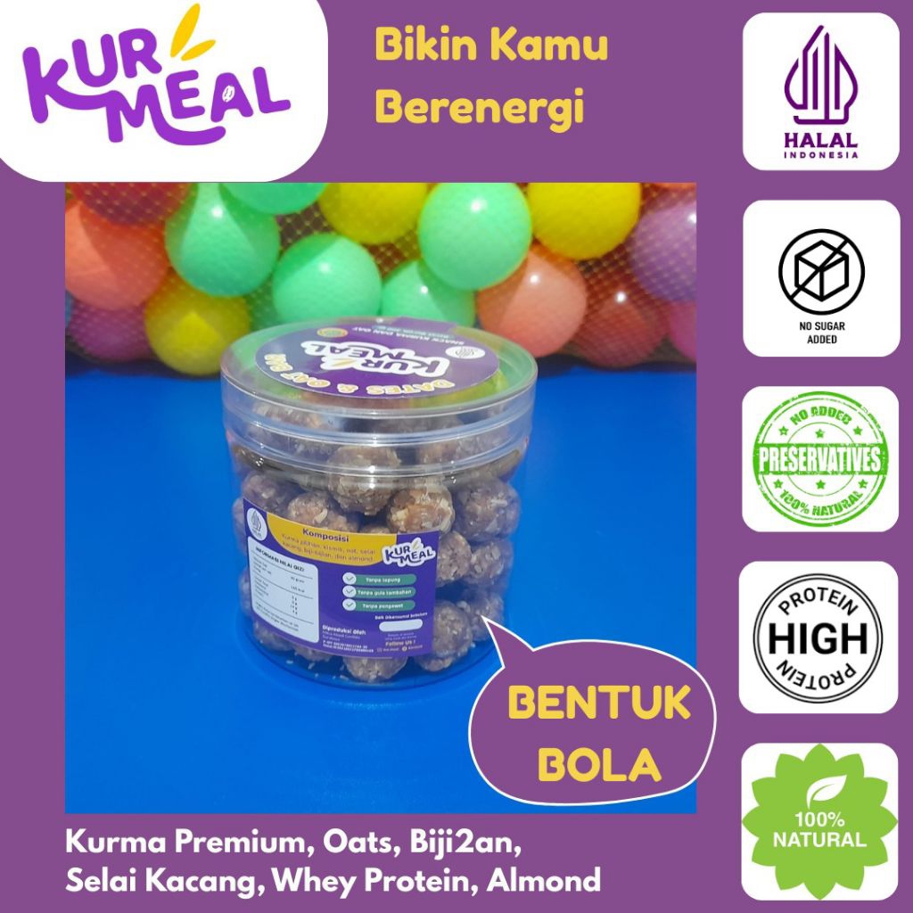 

Kurmeal Balls - Camilan Kurma Bentuk Bola