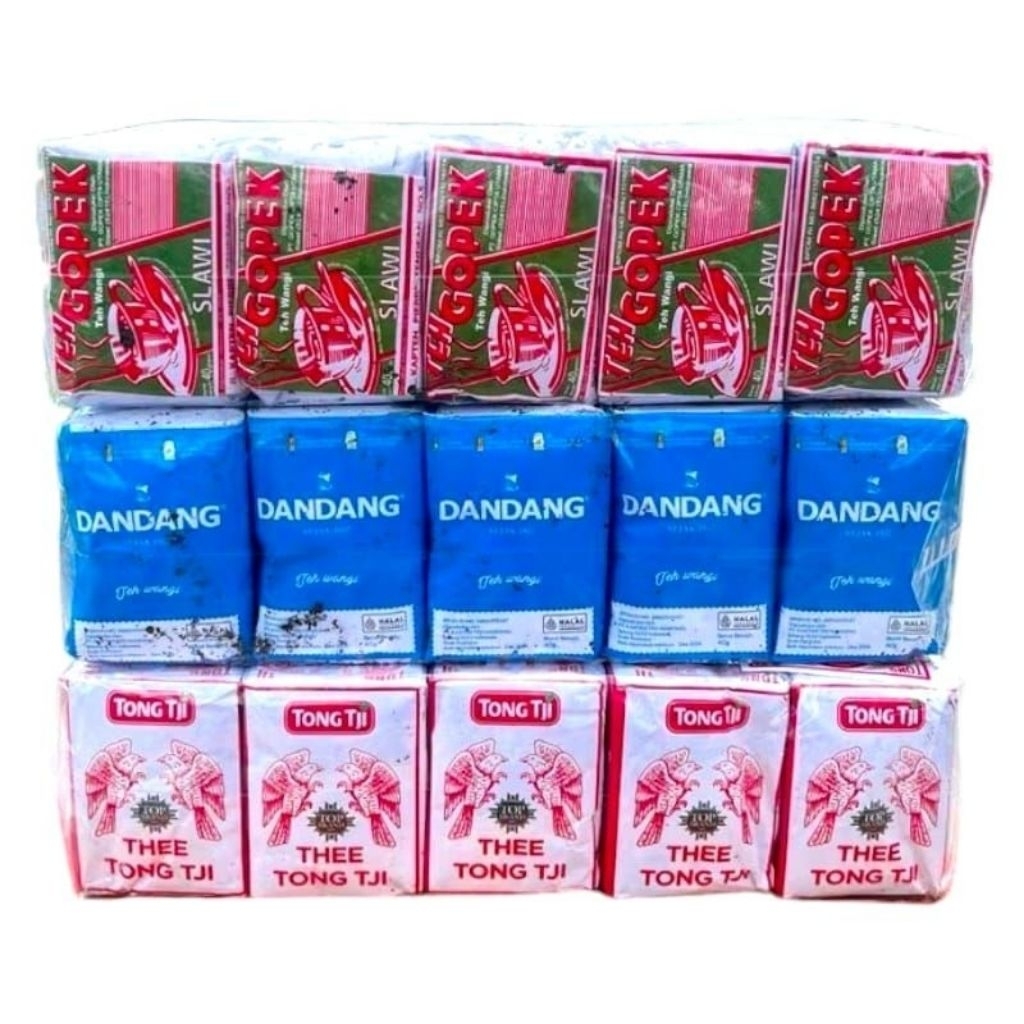 

Paket teh solo isi 3 slop Gopek Dandang Tongtji