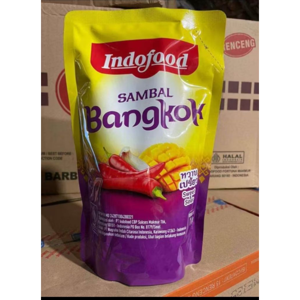 

saos indofood sambal bangkok 1kg pouch