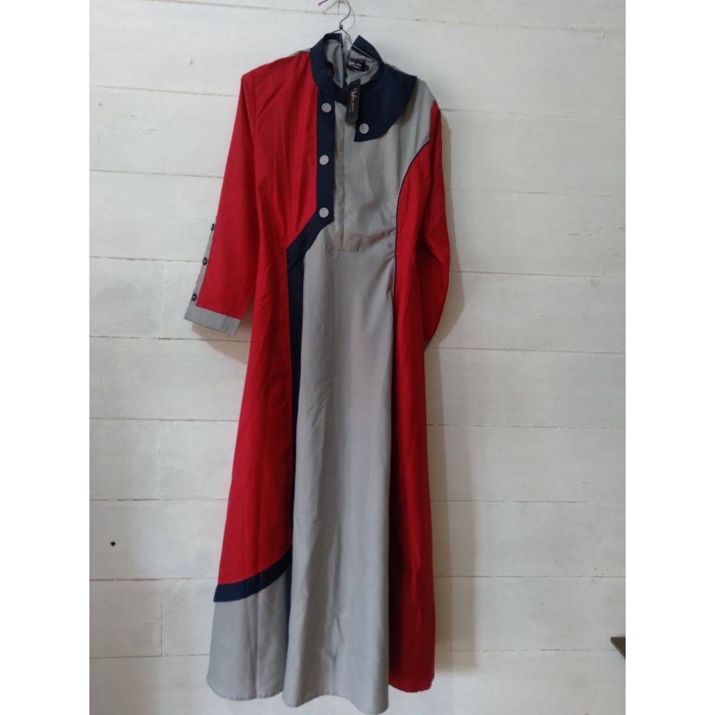gamis warna merah cabe