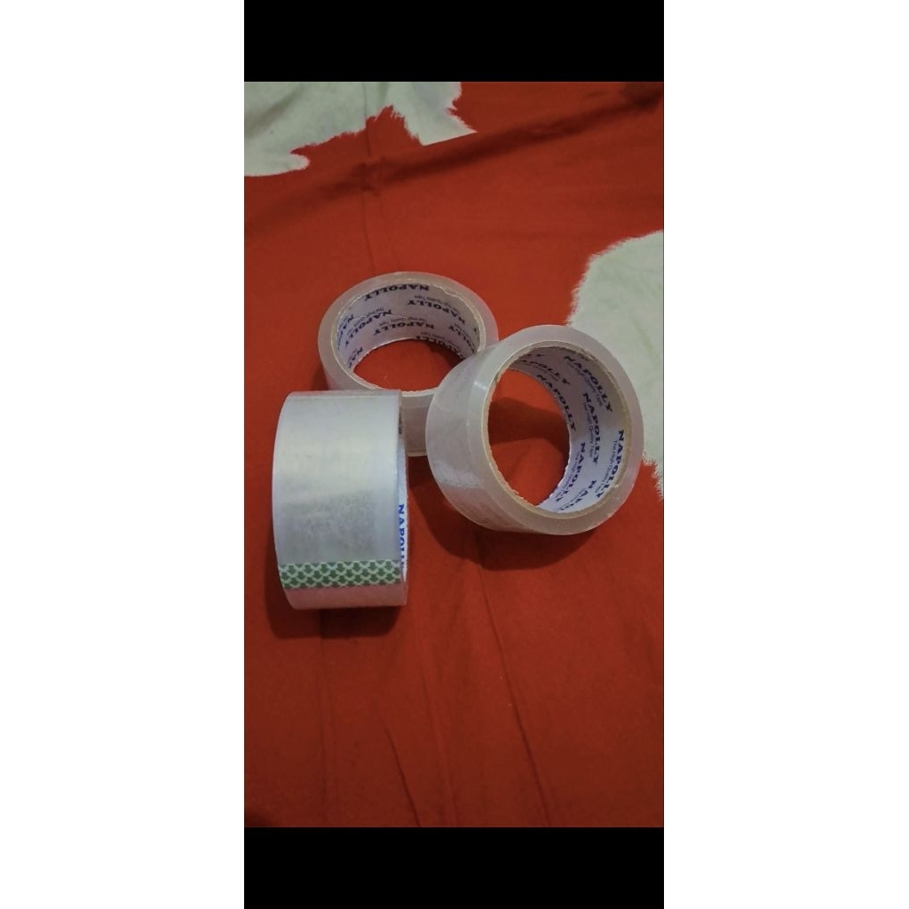 

lakban bening 90 yard isolasi selotip clear tape 45 mm Daya lengket kuat
