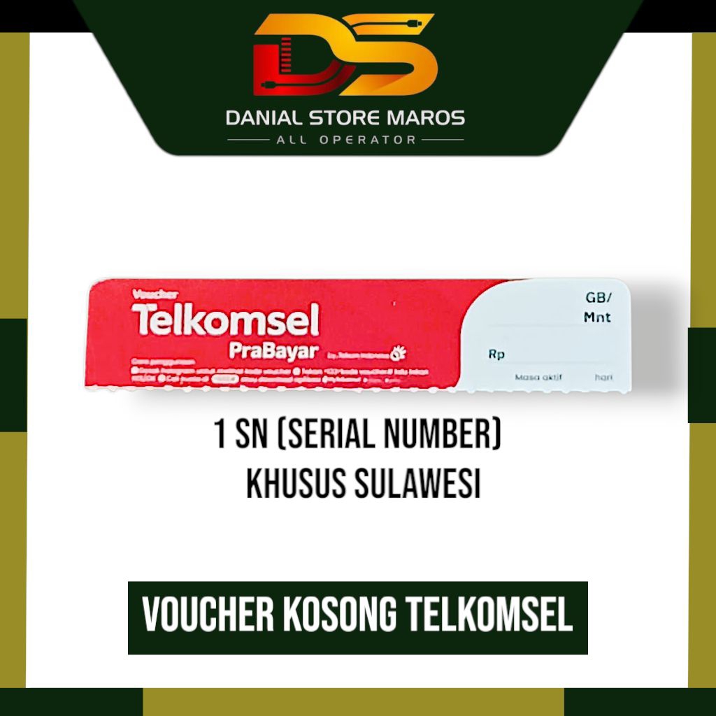 Voucher Kosong/Zero Telkomsel Sulawesi 30 Desember 2025
