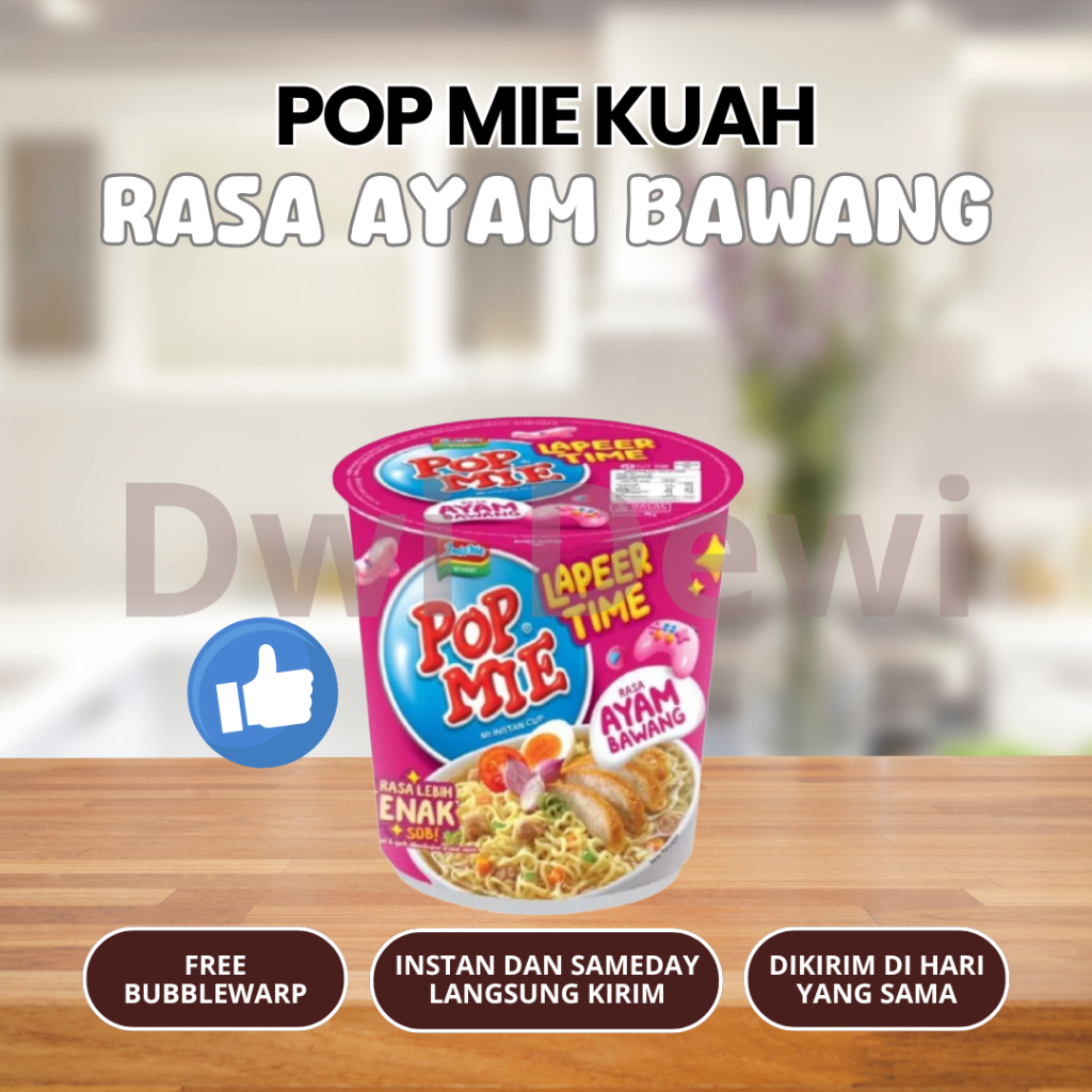 

POP MIE - MIE KUAH RASA AYAM BAWANG