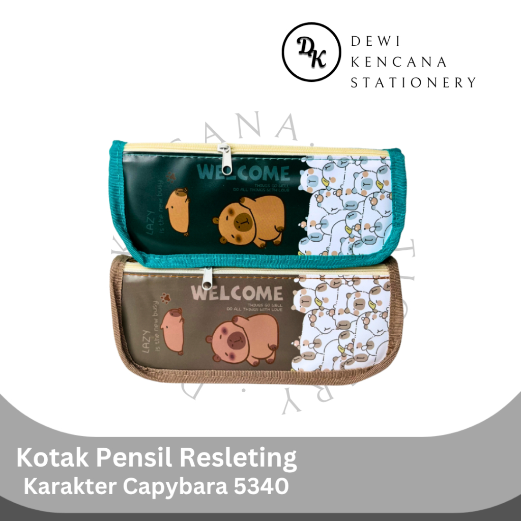

Kotak Pensil Resleting Karakter Capybara 5340