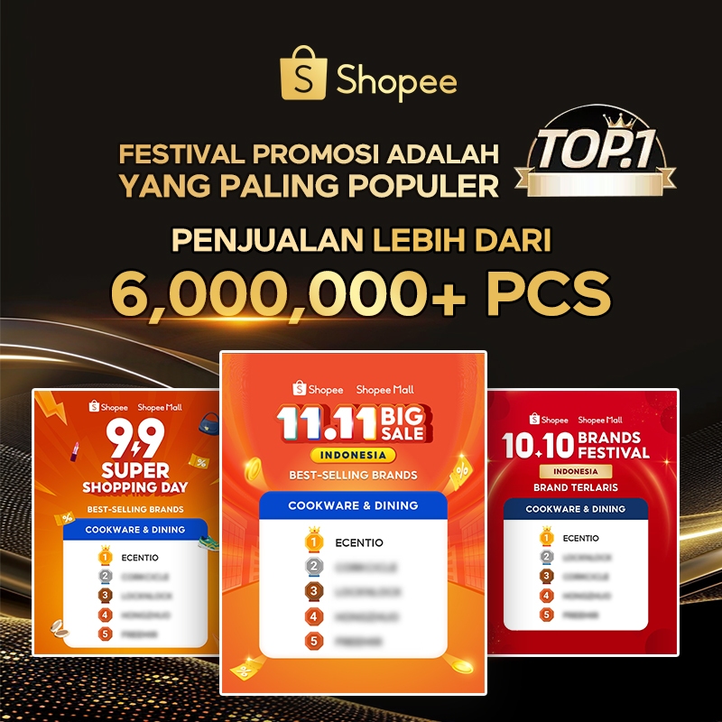 ecentio kotak bekal anti tumpah tumpah 3 grid 1100ml Kotak makan wadah bekal anti tumpah kotak sup