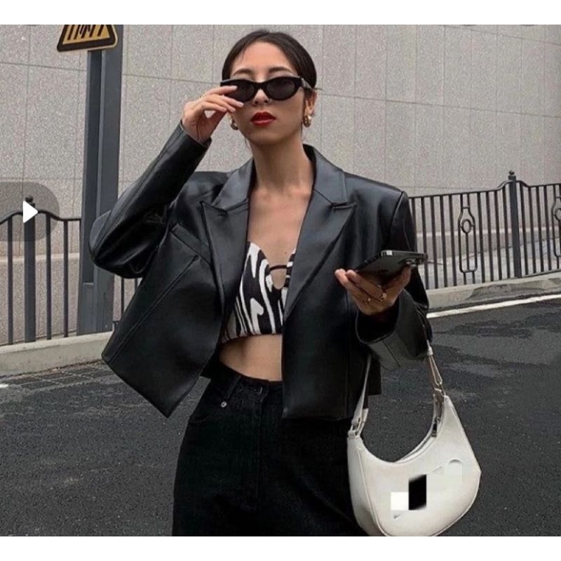 Preloved jaket leather