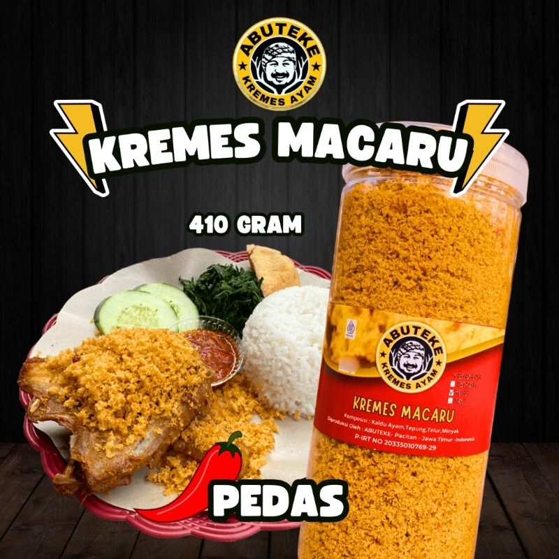 

Kremesan Ayam Viral KING MACARU Rasa PEDAS 410gr Cocok Untuk Lauk Enak Nikmat Gurih Kriuk Food