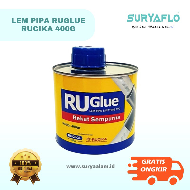 LEM PIPA RUGLUE 400 GRAM RUCIKA | LEM PIPA PVC