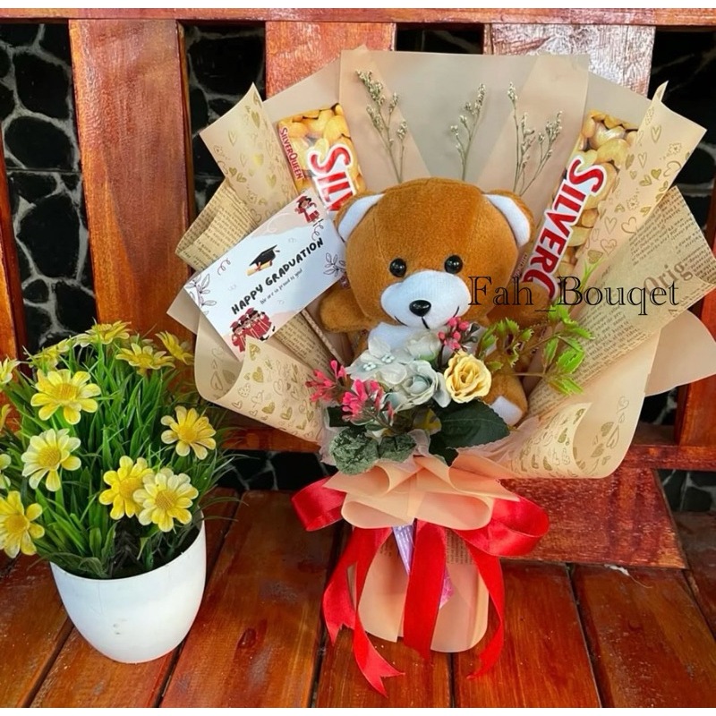 bucket boneka/bucket coklat/bucket wisuda