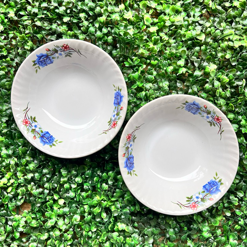 mangkok keramik kecil D16cm motif bunga