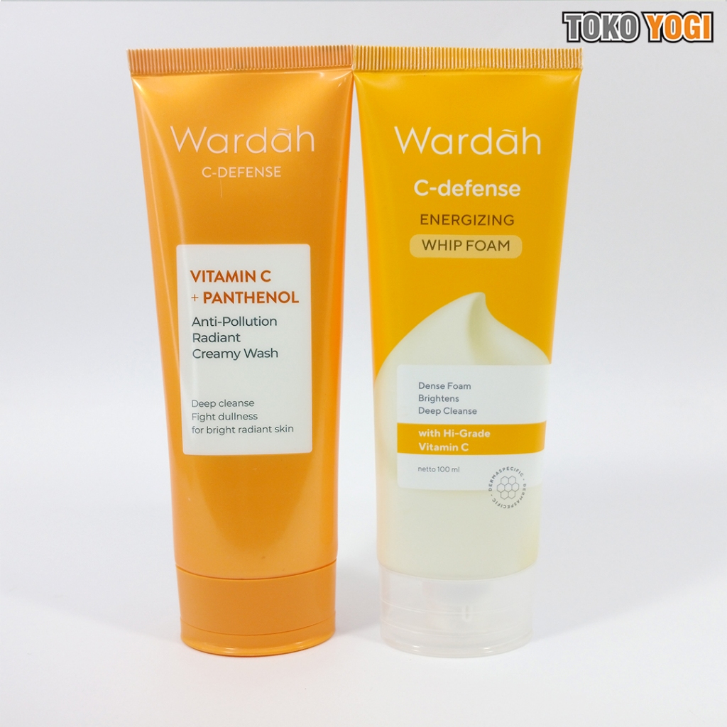 WARDAH C-DEFENSE ENERGIZING WHIP FOAM || VITAMIN C + PANTHENOL 100ml || SABUN CUCI MUKA