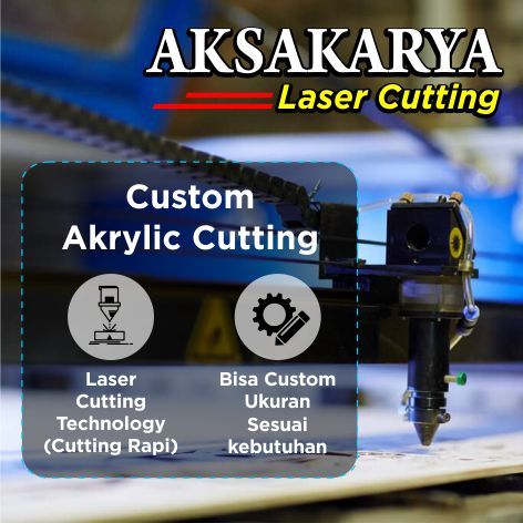 

CUTTING LASER AKRILIK CUSTOM TRANSPARANT/BENING