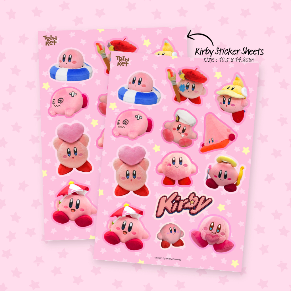 

TRINKET TREATS | STICKER DECO JAPAN HANDPHONE LAPTOP JOURNALING SCRAPBOOK PENPAL - Kirby