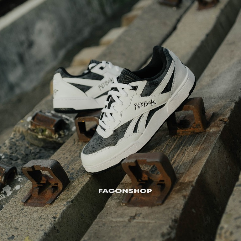 REEBOK BB 4000 II BLACKTOP WHITE/BLACK ORIGINAL 100%