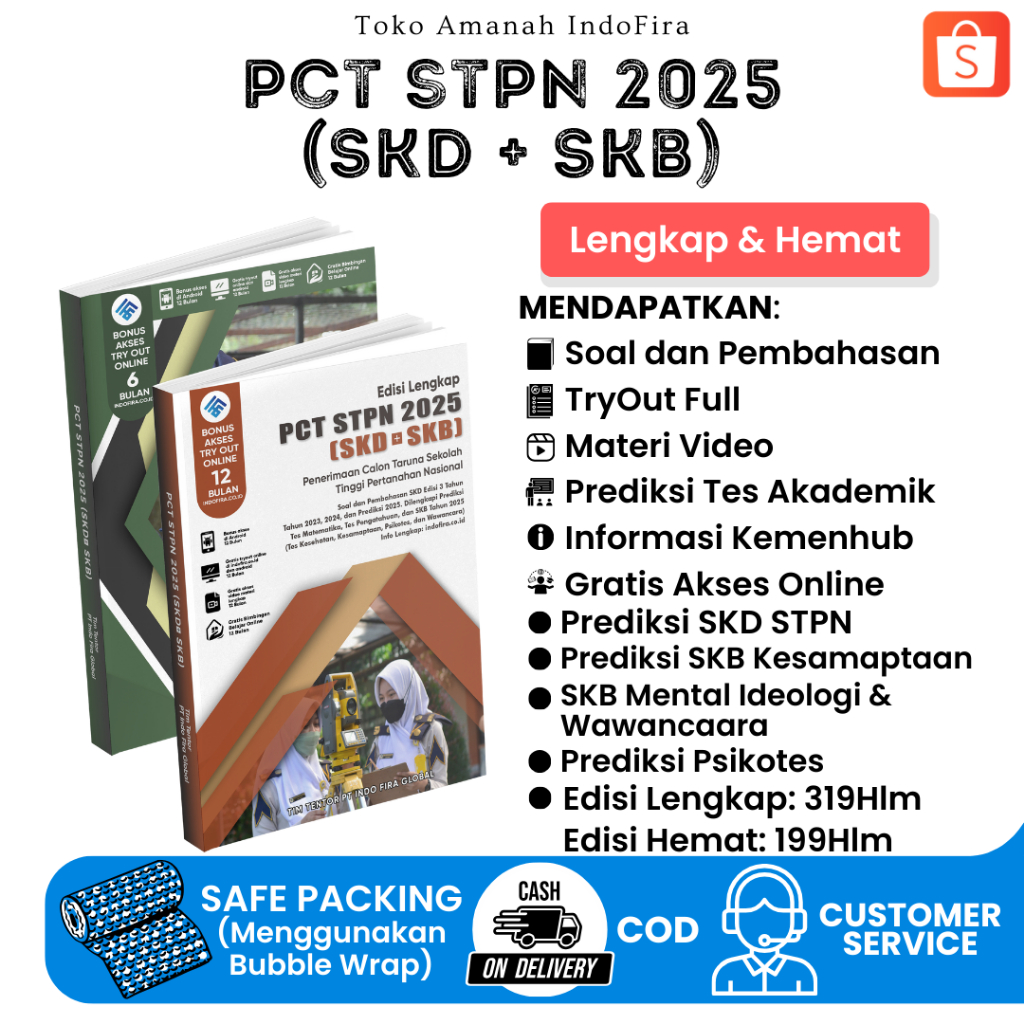 Terbaru Buku PCT STPN 2025 SKD + SKB (Edisi Lengkap & Edisi Hemat + Free E-Learning) Kisi" STPN 2025
