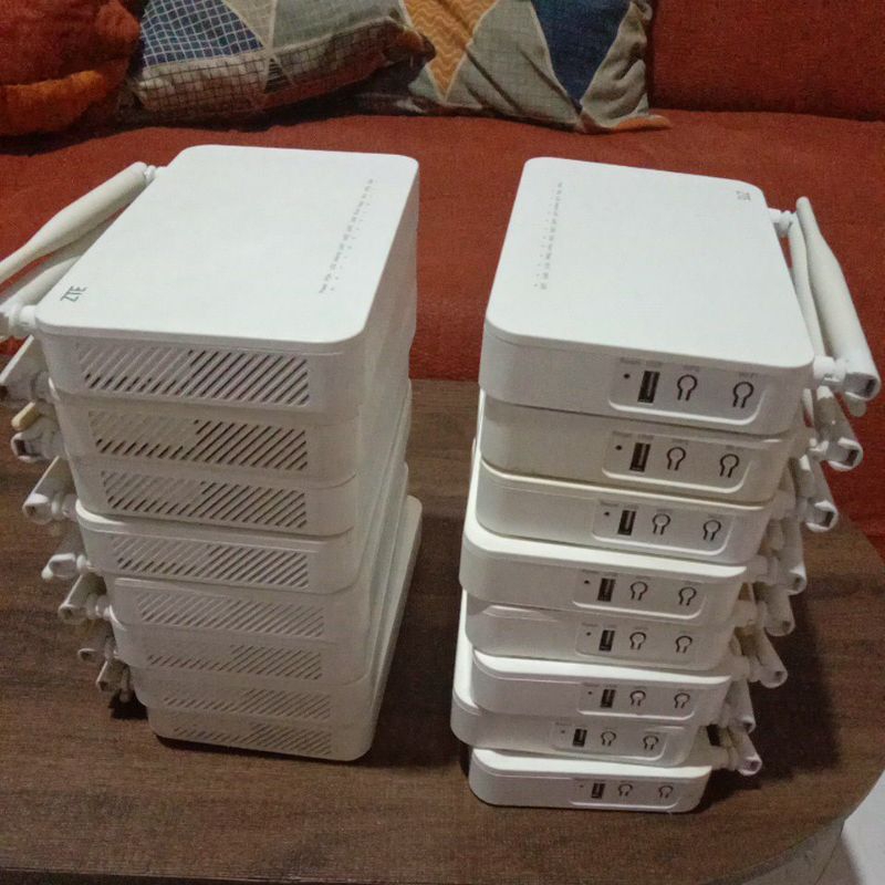 zte zxhn f609 v3 router modem wifi bekas