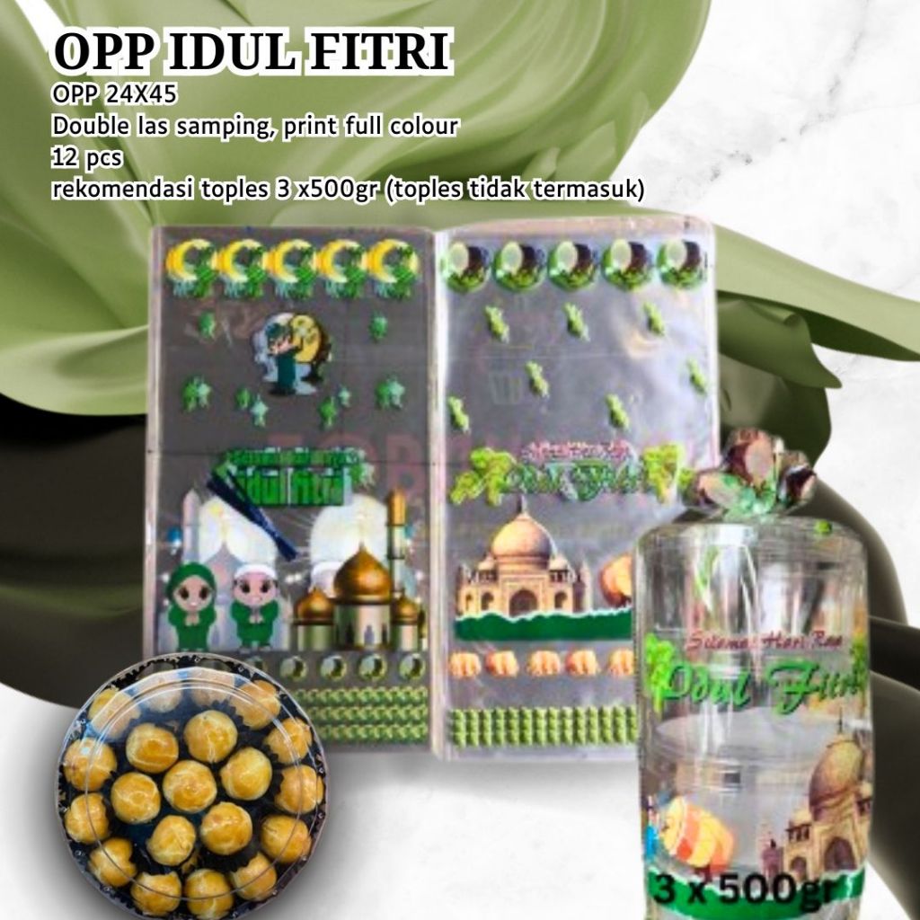 

Plastik OPP Parcel Lebaran / Kantong Plastik Idul Fitri / Eid Mubarak/Hampers Plastik Ramadhan/ Kantong Plastik Selamat Hari Lebaran/ Plastik Parcel Masjid Kubah/OPP Idul Fitri isi 12 pcs