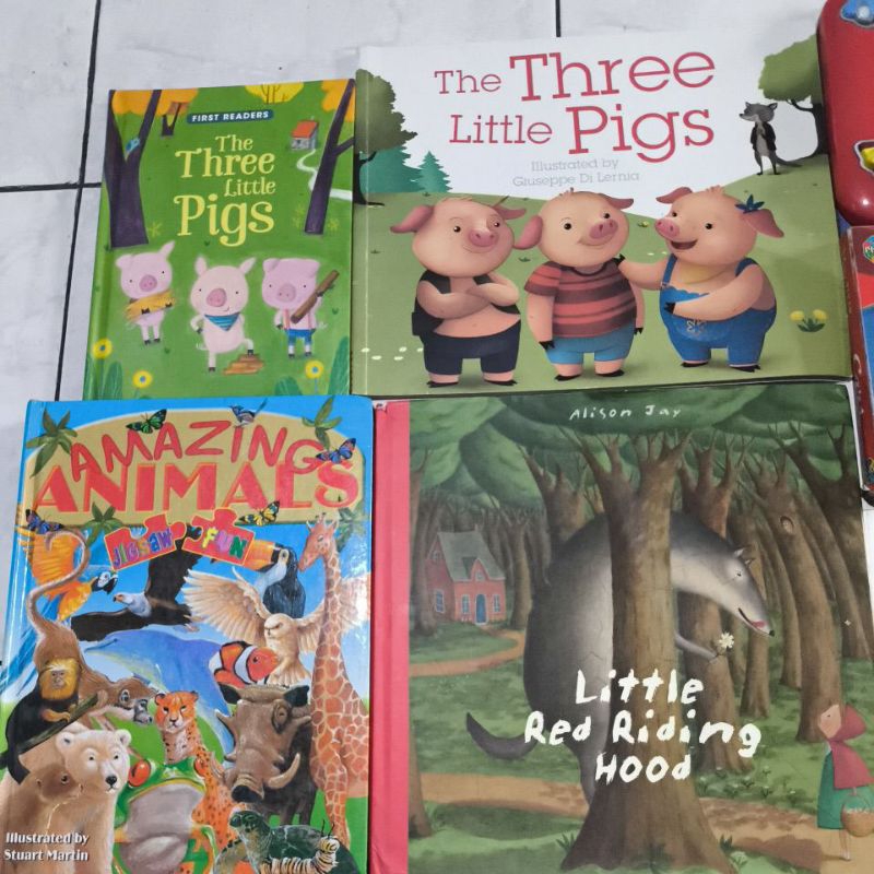 buku cerita anak bahasa inggris, the three little pigs Board book, hard cover minion, star wars my f