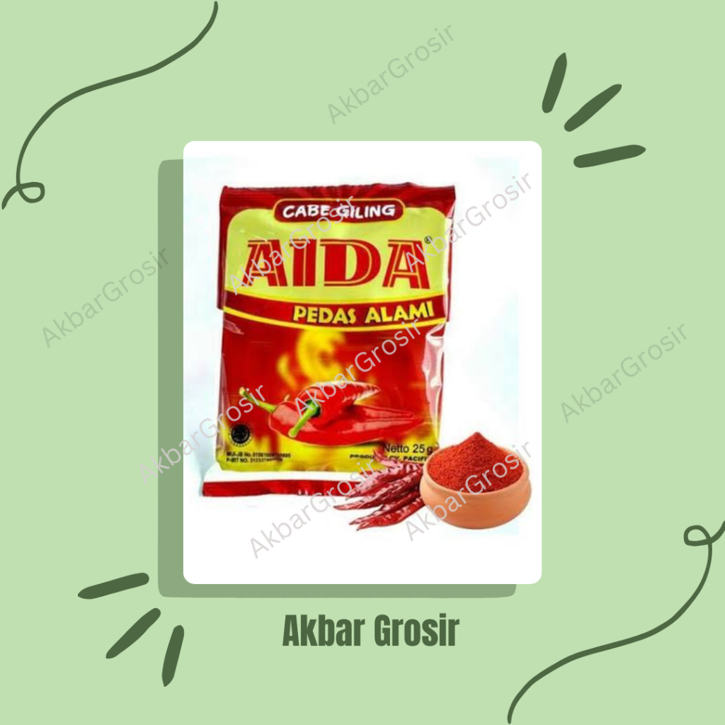 

AIDA Cabai Bubuk Serbaguna Pedas Alami 25gr (PROMO)